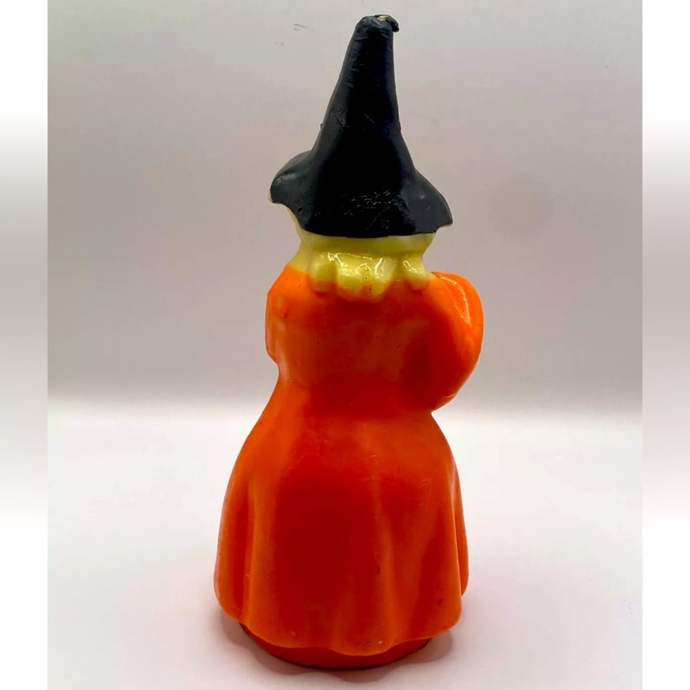 Vintage Gurley Halloween Witch With Pumpkin Candle- NOS Unused - Picture 4 of 9